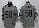 Nike Bears 58 Roquan Smith Gray Gridiron Gray Vapor Untouchable Limited Jersey,baseball caps,new era cap wholesale,wholesale hats